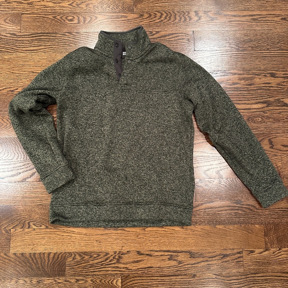 Eddie Bauer Men's Green Pullover Sweater